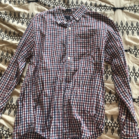 J. Crew Men’s Ginghham Shirt - Picture 1 of 2